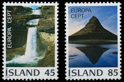 ISLAND 1977 Nr 522-523 postfrisch S17743E