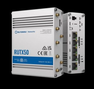 Teltonika · RUTX50 · 5G Router & Poynting · A-EPNT-0004-V1-17 · 5G Rundstrahlanten...
