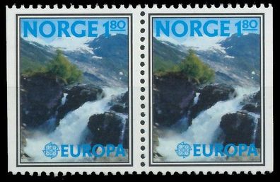 Norwegen 1977 Nr 743Dl Dr postfrisch WAAGR PAAR S17767A