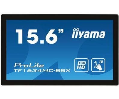 TFT-Touch 15,6"/39,5cm iiyama ProLite TF1634MC * schwarz* 16:9 - open frame