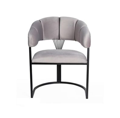 Esszimmer Stühle Edelstahl Luxus Sessel Stuhl Weiß Lehnstuhl Wohnzimmer Möbel