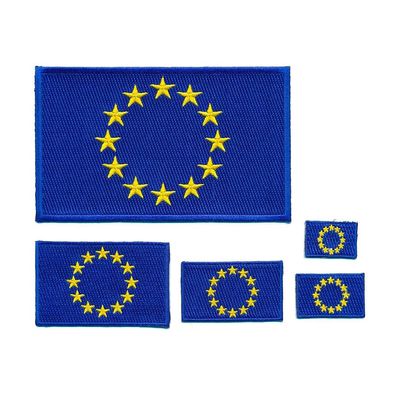5 Europäische Union Flaggen EU Europa Flags Patches Aufnäher Aufbügler Set 1025
