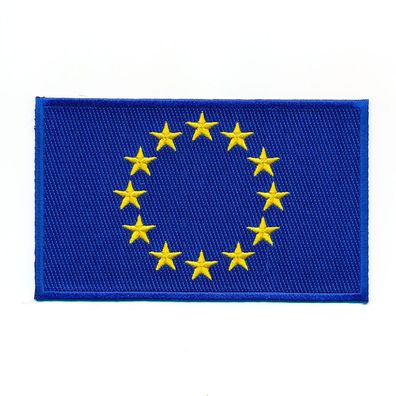 60 x 35 mm Europäische Union Europa Flagge Flag Patch Aufnäher Aufbügler 0933 B