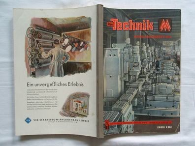 Die Technik 1954 , DDR Sonderheft Leipziger Frühjahrs Messe, Reklame Werbung VEB