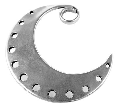 Minott Schmuck Anhänger | Mond aus Messing, versilbert 35140