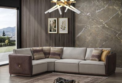 Ecksofa Sofas L-Form Sofa Eck Wohnzimmer Design Eckgarnitur Luxus Couch Möbel