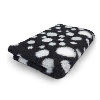 Vet Bed Hundedecke Hundebett Schlafplatz 150 x 100 cm schwarz weiß grau