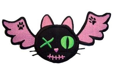 Kitty Wings evil pussy cat Bat batcave gothic Patch