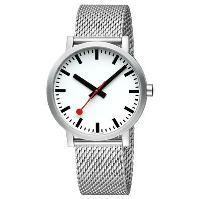 Mondaine A660.30360.16OSM Armbanduhr Classic 40mm, Zifferblatt ohne Logo, Milana...