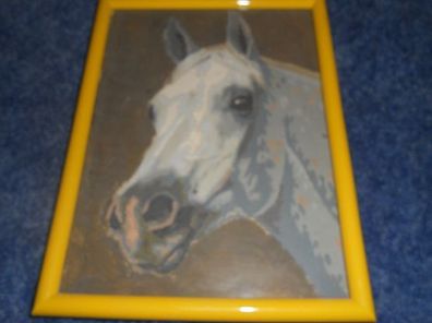Bilderrahmen / Wechselrahmen Kunststoff - gelb 16 x 22,5cm Bildgröße -Pferd