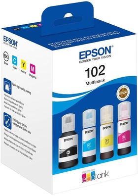 Epson C13T03R640 Tinte (4) Cyan, Magenta, gelb, schwarz 337 ml 25.500 Seiten Flasc...