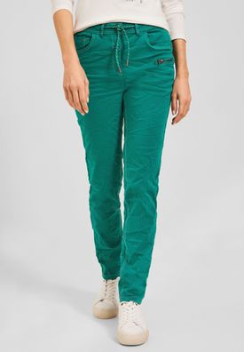 CECIL - Slim Fit Hose in Deep Smaragd Green