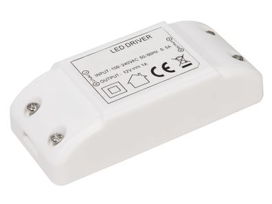 LED-Trafo McShine, elektronisch, 0,5-12W, 230V auf 12V, 88x40x23mm