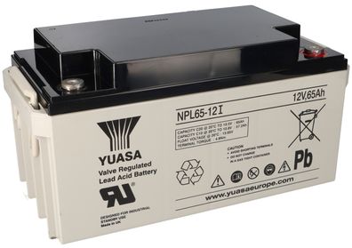 Yuasa Blei-Akku NPL65-12I Pb 12V / 65Ah 10-12 Jahresbatterie, M6 Innen