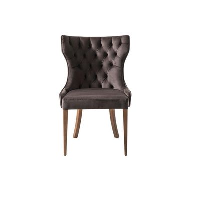 Designer Stuhl Luxus Lehnstuhl Polster Stühle Holz Sessel Wohn Ess Zimmer Neu