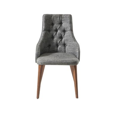 Stuhl Esszimmer Design Textil Stühle Möbel Luxus Holz Lehnstuhl Chesterfield Neu