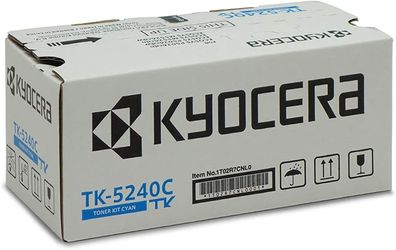 Kyocera TK-5240C Original Toner-Kartusche Cyan 1T02R7CNL0. Für ECOSYS M5526cdn, ...