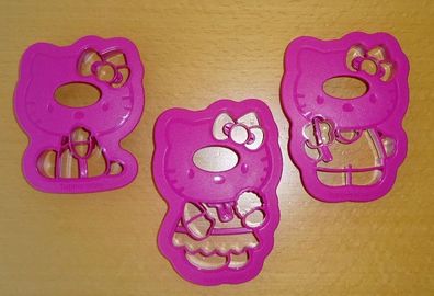 Tupperware® * * Hello Kitty 3D-Plätzchenausstecher (3) * * PINK