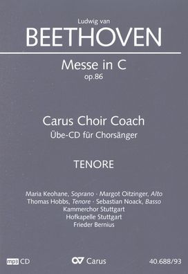 Messe C-Dur Op. 86 Carus Choir Coach CD