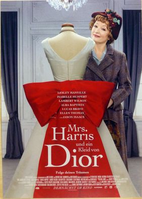 Mrs. Harris und ein Kleid von Dior - Original Kinoplakat A1 -L. Manville - Filmposter