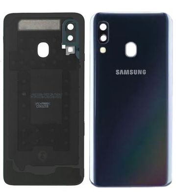 Original Samsung Galaxy A40 SM-A405F Akkudeckel Backcover Hinten Schwarz Gut
