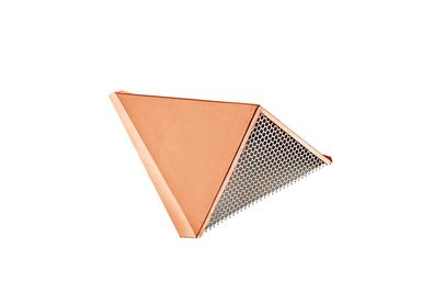 Kupfer Dachlüfter Spitzgaube Dreikantform 260x180x90mm LxBxH
