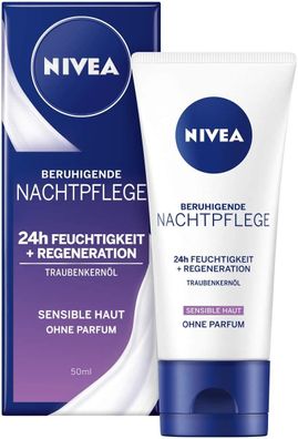 NIVEA Essentials Nachtpflege im 1er Pack (1 x 50 ml)