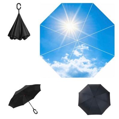 Regenschirm Himmel umgedreht Inverted Stockschirm Selbst Stehend + Hülle