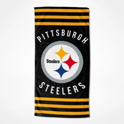 Steelers Pittsburgh Strandtuch Stripes XXL NFL Duschtuch Badetuch Handtuch