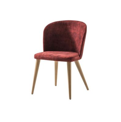 Stuhl Lehnstühle Design Möbel Luxus Esszimmer Stühle Holz Textil Holzstuhl Neu
