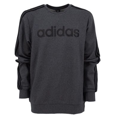 Adidas Essentials 3 Stripes Crew Herren Sport Pullover Sweatshirt FM7560
