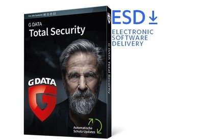 G Data Total Security|3 Geräte|1 Jahr stets aktuell|Download|eMail|ESD