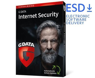 G Data Internet Security|3 Geräte|1 Jahr stets aktuell|Download|eMail|ESD