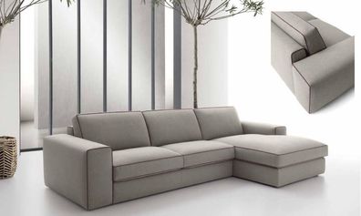 Stoff L-Form Couch Wohnlandschaft Ecksofa Modern Design Sofa Focus alfitalia