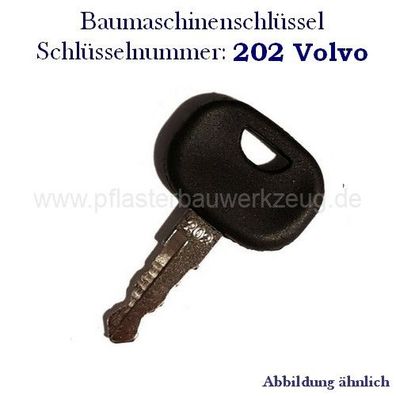 Baumaschinenschlüssel Nr. 202 VOLVO Bagger Schlüssel Radlader Baumaschine #18