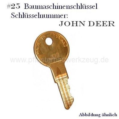 Baumaschinenschlüssel Nr. JOHN DEER #25