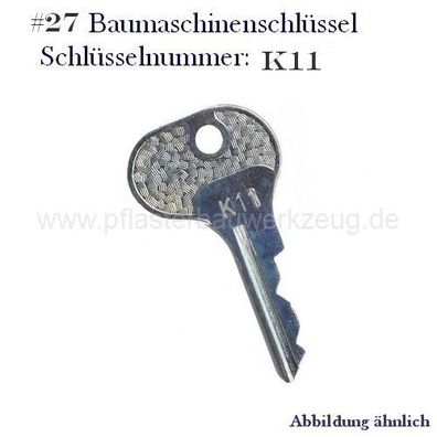 Baumaschinenschlüssel Nr. K11 Linde Jungheinrich Still Stapler Gabelstapler #27