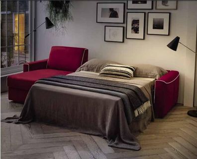 Ecksofa Modern Design Sofa Focus Stoff L-Form Couch Wohnlandschaft Italien Möbel