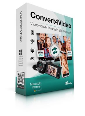 Converter4Video 2024 - Videokonverter - AVI-WebM-MP4-MKV - PC Download Version