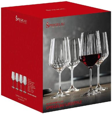 Spiegelau Vorteilsset 6 x 4 Glas/ Stck Rotweinglas 445/01 LifeStyle 4450171 und ...