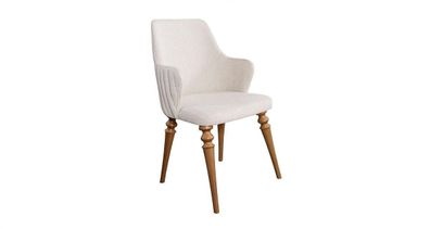 Stuhl Stühle Luxus Design Lehnstuhl Holz Polster Neu Modern Esszimmer Möbel Holz
