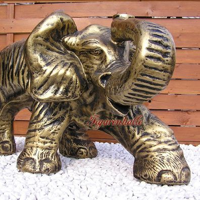 Afrikanischer Elefant Afrika Figur Statue Tisch Beistelltisch Couchtisch Deko