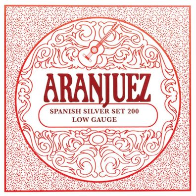 Aranjuez 200 Spanish Silver - low tension - Saiten für Konzertgitarre