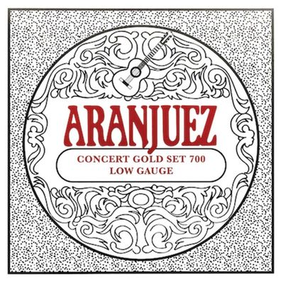 Aranjuez 700 Concert Gold - low tension - Saiten für Konzertgitarre