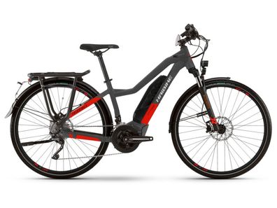 Haibike Trekking S 9 low standover 500Wh 2021 E-Bike anthracite red RH 56cm