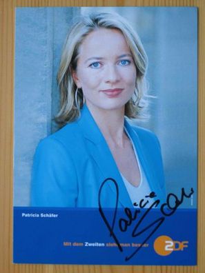 ZDF Fernsehmoderatorin Patricia Schäfer - handsigniertes Autogramm!!!