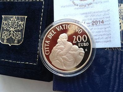 200 euro Vatikan 2014 PP 40g Gold Papst Franziskus nur 499 Stück - Lieferbar