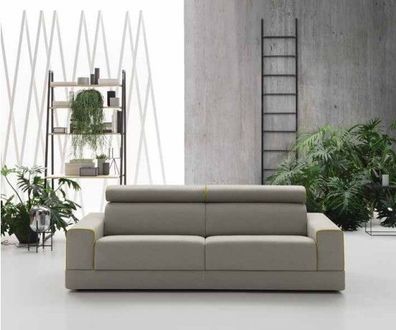 Design Grau Sofa 3 Sitzer Wohnzimmer Stoff Couch Sofa Polster Sofas alfitalia