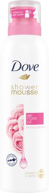 Dove Shower Mousse mit Rose Oil 200 ml