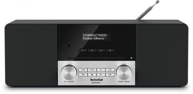TechniSat Digital Radio mit Uhr Schwarz, Silber